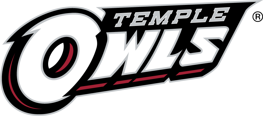 Temple Owls 2014-2020 Wordmark Logo v3 t shirts iron on transfers